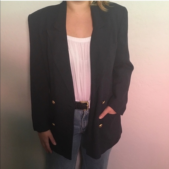 Vintage DIOR Navy Blazer - Picture 4 of 8